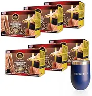 Eternal Spirit Beauty 4 in 1 Coffee, with GANODERMA (REISHI) – Pack of 6. Bonus 1 Stainless Steel Coffee Cup, Double Wall Vacuum Insulated Tumbler Mug With Lid