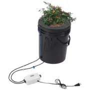 DWC Hydroponics Grow System Deep Water Culture with Top Drip 1 Bucket 5 Gal. Wat