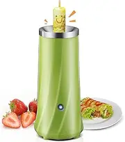LeoLeoyy Hot Dog Roll Maker Egg Cooker, Automatic Breakfast Machine, 80w Low Power, Made of 304 Stainless Steel Non-Stick Texture and Easy to Clean for Family, Kids and Adults