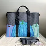 LV 路易威登 LV X YK WEEKEND 草間彌生 南瓜聯名 托特包 手提袋 單肩包 斜挎包M46434