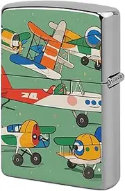 [GHBNK] Many Cartoon Small Airplanes Lighter Case, Lighter Protective Cover, Personalized Metal Shell Graffiti Design