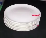 CIROA Simple Serve Bone China Salad PLATES SET OF 8 NEW 8"