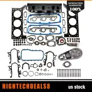 Full Gasket Set Timing Chain Kit Head Bolt Set For 08 Chrysler Town&Country 3.3L