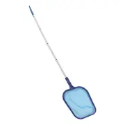 Pool Vacuum Head Skimmer Net Set Skimming Mesh W/ Removable Pole Swimming Pool C