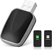 2-in-1 Wireless CarPlay Adapter and Android Auto Kit,Plug & Play for Apple CarPlay Wireless Adapter and Android Auto via USB-A/C