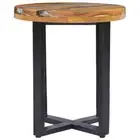 Solid Teak Wood Coffee Table 40x45cm Polyresin Side Sofa Couch Stand vidaXL