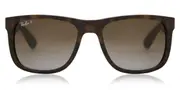 Ray-Ban RB4165 Justin Polarized 865/T5 Men's Sunglasses Tortoiseshell Size 55