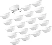 Totority 1 Set of Disposable Cat Dog Food Bowls Portable Paper Feeders for Travel