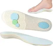 [Generic] Arch Support Foot Inserts - Comfort Insoles for Flat Feet,High Arch Support Insoles for Men Women, Flat Feet Orthotic Insert, Work Boot Shoe Insole