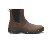 Mens Caterpillar WHEELBASE Soft Toe Pull On Boots P51033 Clay Brown
