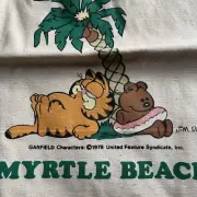 Vintage Garfield Myrtle Beach South Carolina Pookie Canvas Tote Bag Brand New