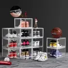 12PCS Shoe Sneaker Display Case Storage Box Stackable Plastic Boxes Extra Large