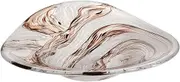 Fruit and Produce Storage Basket Light Luxury Striped Glass Fruit Plate Ornaments Model Hotel Living Room Glass Fruit Bowl Kitchen Fruit Plate Suitable for Kitchen Counters