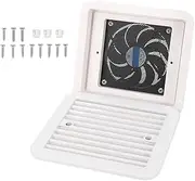 205x185mm 12V RV Side Vent Fan Single Way 3 6W Side Air Outlet Ventilation Exhaust Fan for Caravan Motorhome Boat Yacht Bathroom Kitchen Warehouse Restroom