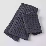 Ink Organic Cotton Waffle Hand Towel & Face Washer Set