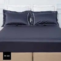 在飛比找momo購物網優惠-【HOLA】艾維卡埃及棉素色床包雙人深藍(雙人)