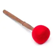13.5" Drum Felt Mallet Bass Drum Mallet With Felt Head Wooden Stick-Crystal Bowl