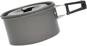 GANAZONO 1 Set Durable Lightweight Camping Pot Non Stick Foldable Cookware for Outdoor Cooking for Hiking Picnics and Camping Activities Easy to Store and Carry