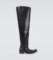 [Balenciaga] Balenciaga Santiago over-the-knee leather boots AU 6 black