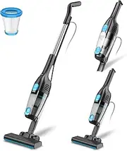 Vacuum Cleaner with Cable, Handle Vacuum Cleaner Handheld Vacuum Cleaner 20 Kpa 600 W, 3-in-1 Bagless Vacuum Cleaner with 5 m Cable, Vacuum Cleaner Small Vacuum Cleaner Anti-Tangle for Pet Hair,