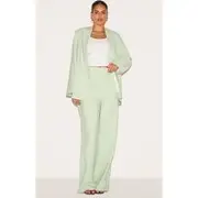 Plus Sage Tailored Wide Leg Pant, Sage