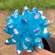 311G New Find Blue Phantom Quartz Crystal Cluster MineralSpecimenHealing