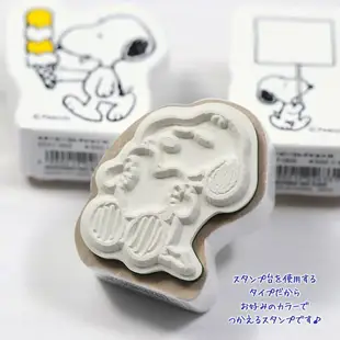 KODOMO Snoopy木頭造型印章/ H/ 打棒球