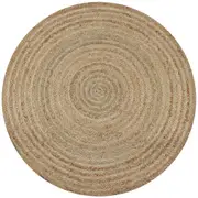 Area Rug Braided Jute 150 cm Round vidaXL