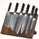 7x TURWHO Chef Knife Japanese Damascus Steel Kiritsuke Kitchen Chopper Knife Set