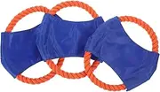 3pcs Pet Dog Flying Saucer Toy Outdoor Toys Out Door Toys Small Puppy Toys Flying Discs Rope Balls Teething Toy Interactive Puppy Outside Toys Dog Floating Toy Polyester