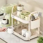 Kitchen Rack Great for Organizing Mugs Spice Jars and Snacks Efficiently