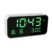 Big Screen LED Digital Multi-function Music Alarm Clock with Temperature Date And Week Desktop Digital Bedside Mirror Clock