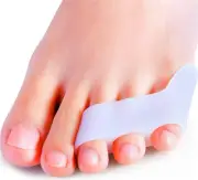 Povihome 10 Pack Pinky Toe Separator and 10 Count (Pack of 1), White