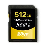 在飛比找PChome24h購物優惠-Wise 512GB SDXC UHS-II 記憶卡