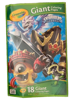 Hallmark Crayola 18 Giant Coloring Pages 2015 Skylanders Spyro Stealth Prism