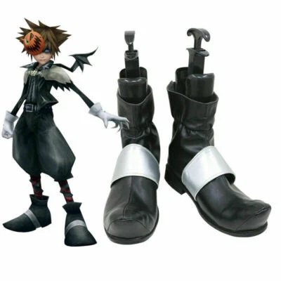 Kingdom Hearts II Vampire Sora Halloween Town Cosplay Shoes Boots