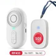 Caregiver Pager Wireless Nurse Call Buttons Elderly Monitoring SOS Alert System