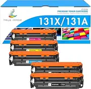 TRUE IMAGE Compatible Toner Cartridge Replacement for HP 131A 131X Pro 200 Color M251nw M251n MFP M276nw M276n CF210X CF210A CF211A CF212A CF213A Printer (Black Cyan Yellow Magenta, 5-Pack)