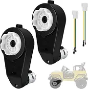 2Pcs 12V 40000RPM Gearbox with High Torque 12V DC Motor for Kids Ride on Car SUV UTV ATV Parts Electric Motor with Gear Box High Speed RS550 DC Motor Match Kid‘s Ride on Toys Accessories