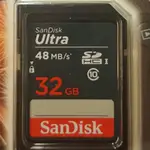 相機【SANDISK 新帝】32GB ULTRA SDHC 48MB/S 記憶卡 (公司貨)