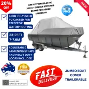 Seamanship Trailerable Jumbo Marine Boat Cover 600d Grade Waterproof 23-25ft