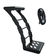 Tire Step, SUV Ladder, Car Rooftop, Tailgate Ladder, Stainless Steel Car Rooftop Step, Heavy Duty Adjustable SUV Ladder - Step Grip Plates, Non-slip Tailgate Ladder For 24 Inches To 35 Inches Tires
