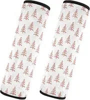 Car Seat Belt Pads 2 Piecing Breathable Auto Seatbelt Shoulder Pad Camera Bag Strap Cover Car Accessories for Adults and Kids S Hand Drawn Christmas Tree