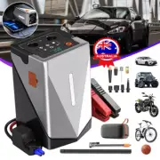 8000mah Car Jump Starter W/Air Compressor Battery High Booster Power Bank Pack