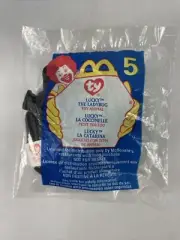New Unopened & Sealed: McDonalds 1998 Ty Beanie Babies Lucky Ladybug Plush Toy
