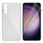 For Samsung Galaxy S23+ PLUS Back Case Cover and Soft Screen Protector Clear