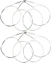 Kisangel 8pcs String Violin Strings Classic Steel Replacement Strings for Violins Durable and Easy to Install Enhances Sound Quality and Resonance for Musicians