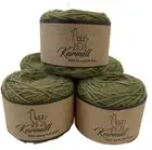 Llama Wool 100% Llama Soft Baby Yarn Lot of 5 Skeins DK Weight Olive 7970
