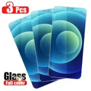 3PCS Clear Tempered Glass Screen Film For iPhone 16 15 14 13 12 Pro Max 11 XR XS