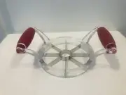 Stainless Steel Apple/Fruit Wedger & Corer Slicer - 8 Section Slicer White